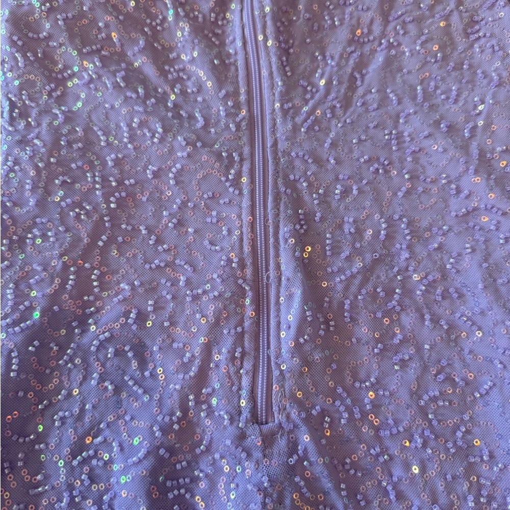 NWT Windsor Lavender Sequin Hoco Dress - Picture 7 of 9